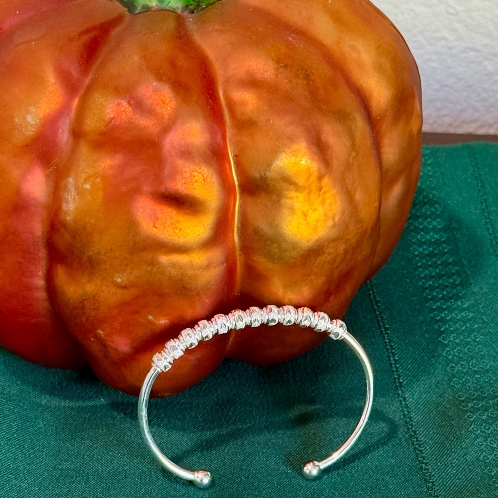 Elegant Silver Golf Stroke Count Bracelet